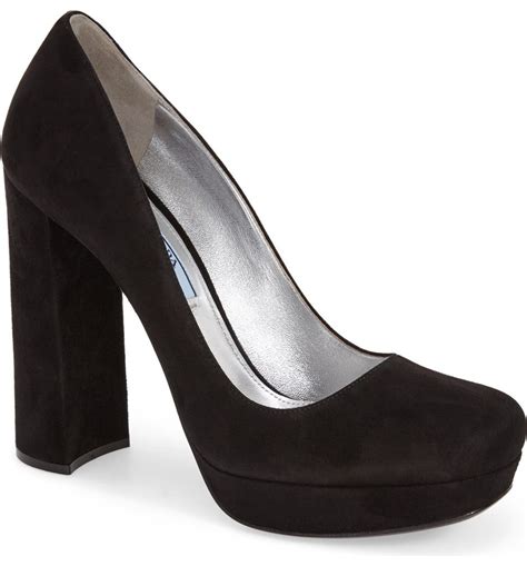 prada pump|prada chunky heel pumps.